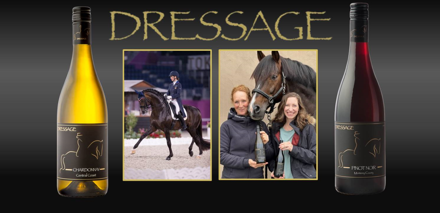 Sabine (left) with Sanceo and Dressage Winemaker, Meghan Rech.