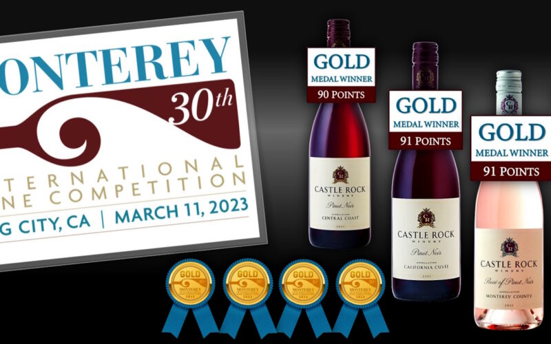 Monterey International Wine Competition – 4 Gold Medals
