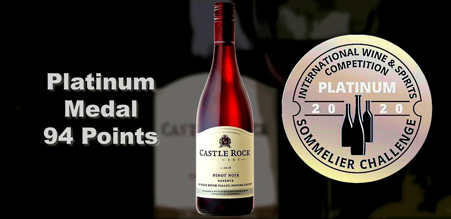 2018 Reserve Russian River Valley Pinot Noir – Platinum Medal/94 Points
