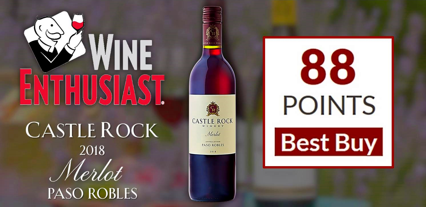 2018 Paso Robles Merlot • 88 Points / Best Buy from Wine Enthusiast